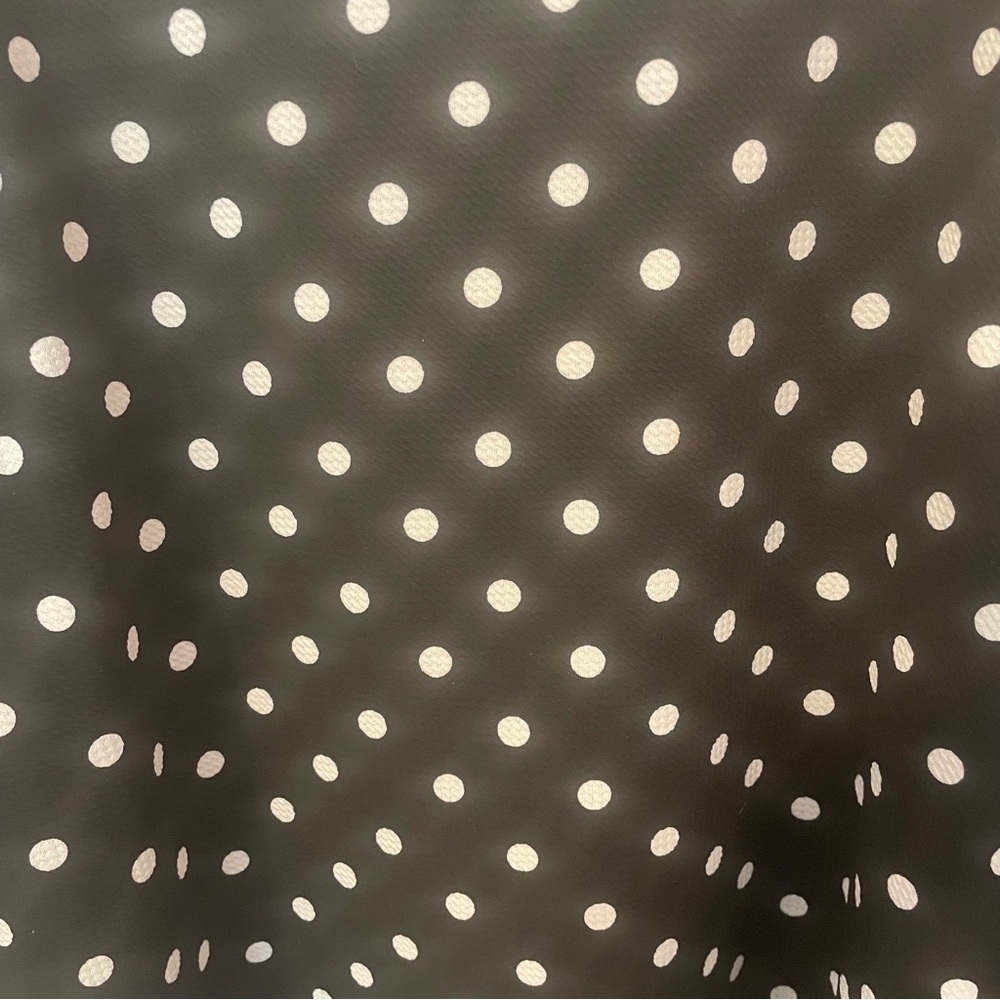 Black and White Polka Dot Women's Top with Bell Sleeve - Picture 2 of 5
